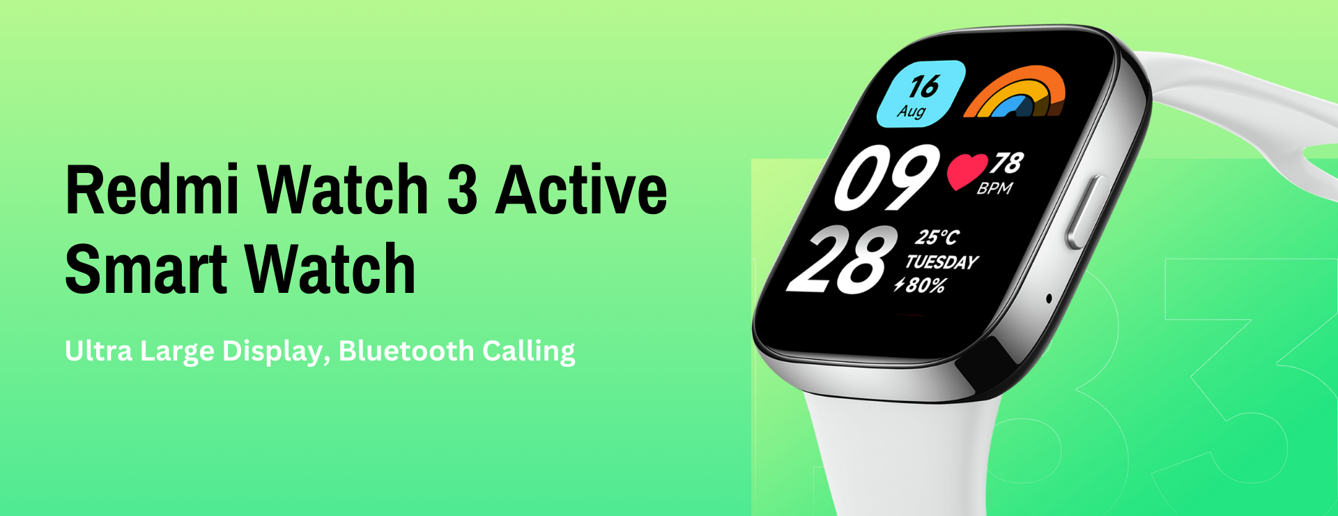 Redmi Watch 3 Active Smart Watch Cover Image