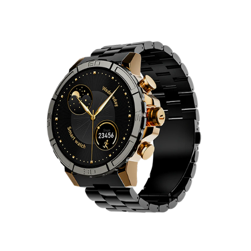 boAt Enigma X700 Luxury Smartwatch with 1.52-inch AMOLED display, Bluetooth calling, and 100+ sports modes.